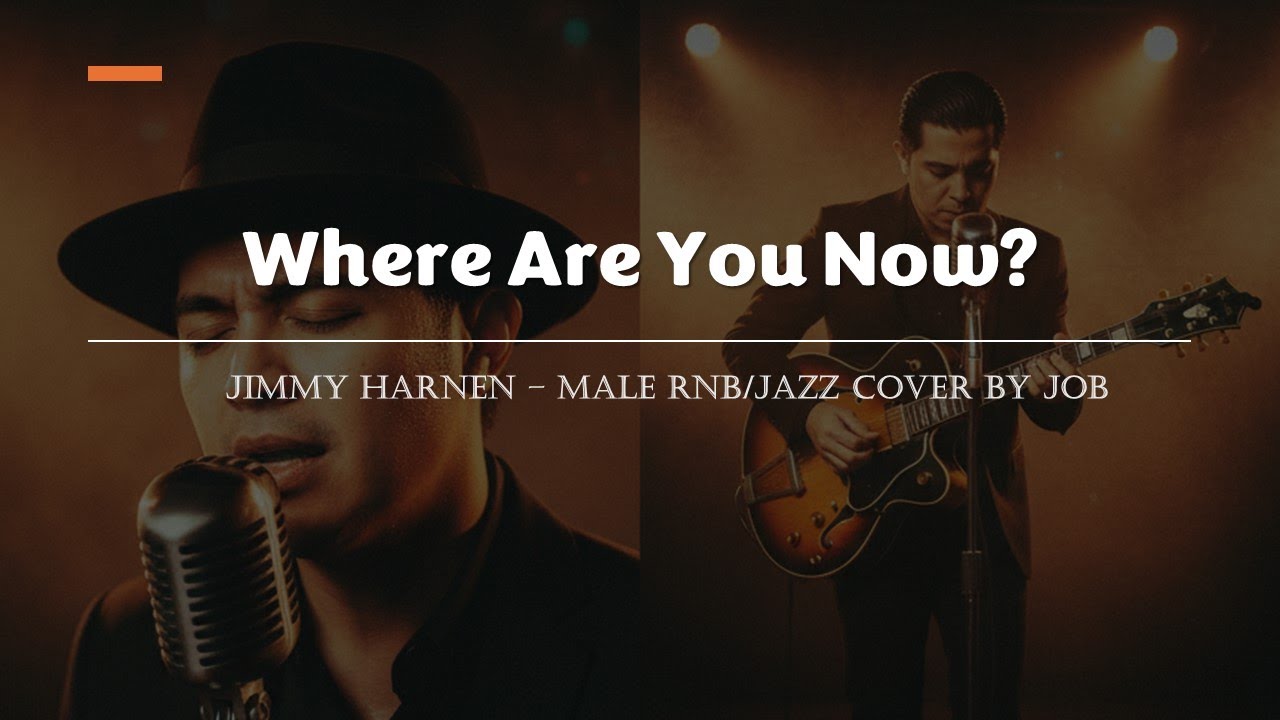 Where Are You Now? -  Jimmy Harnen - Male RNB/Jazz Cover (Lyric Video)