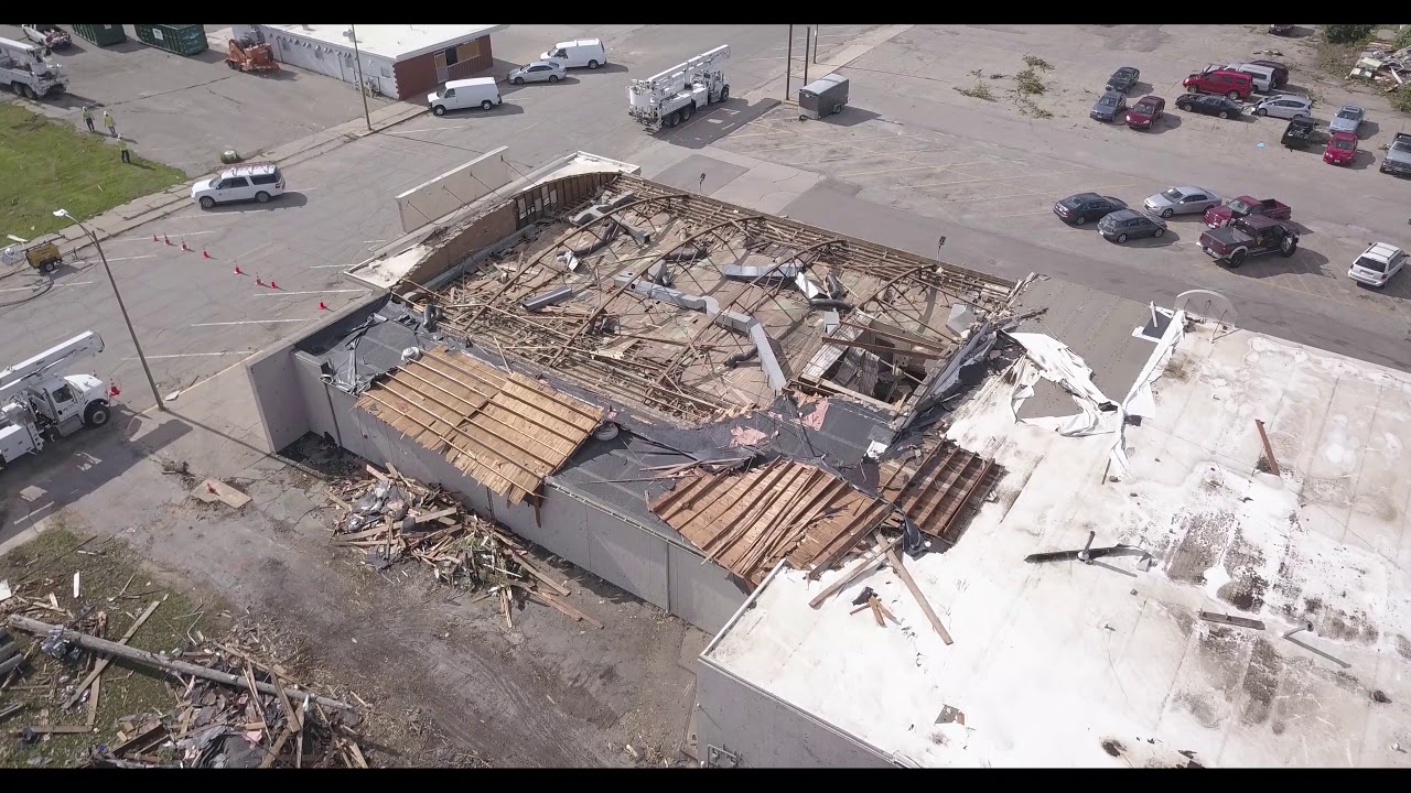 Marshalltown Iowa tornado drone video 2018