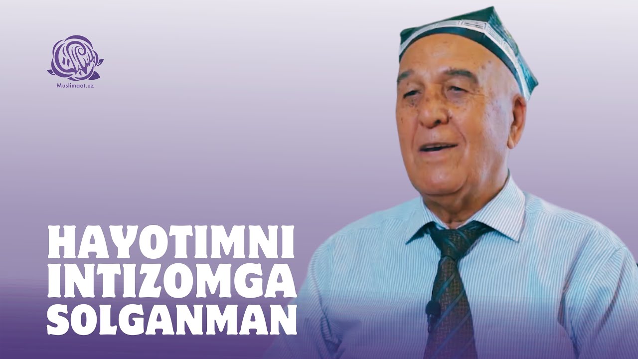 Hayotimni intizomga solganman