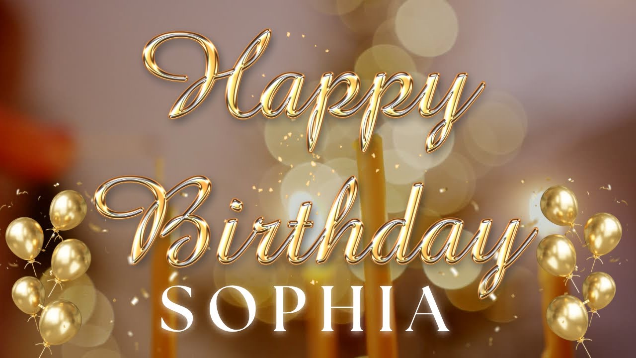 🎉 Happy Birthday Sophia 🎂 | Persönliches Geburtstagslied mit Namen | Musikvideo
