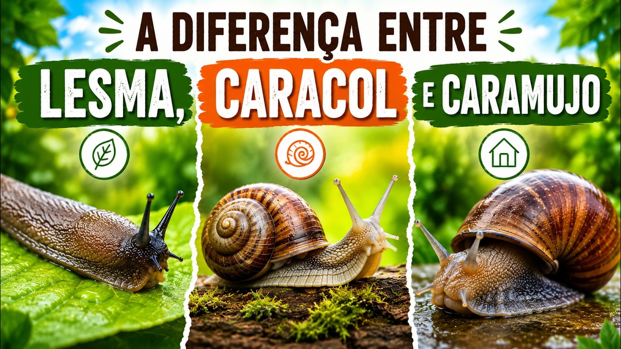 Caracol, Caramujo ou Lesma: Qual &eacute; a Diferen&ccedil;a?