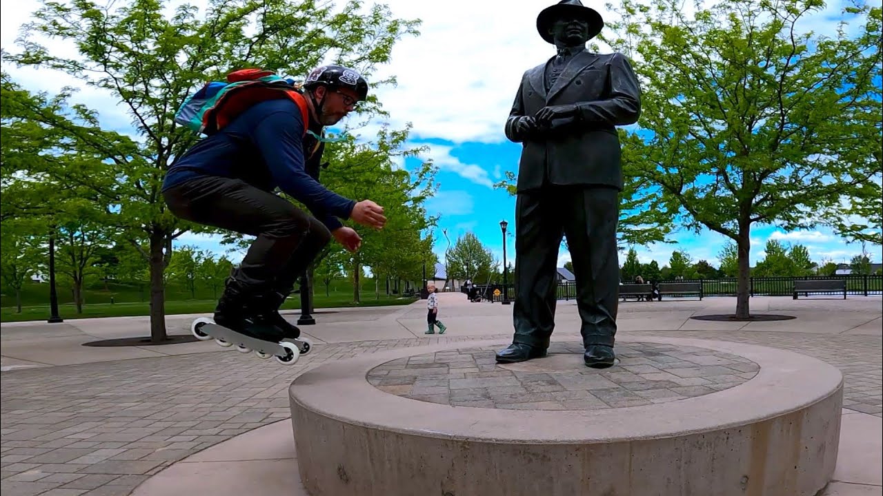 Blading Around Town in the Wizard Advanced Frames