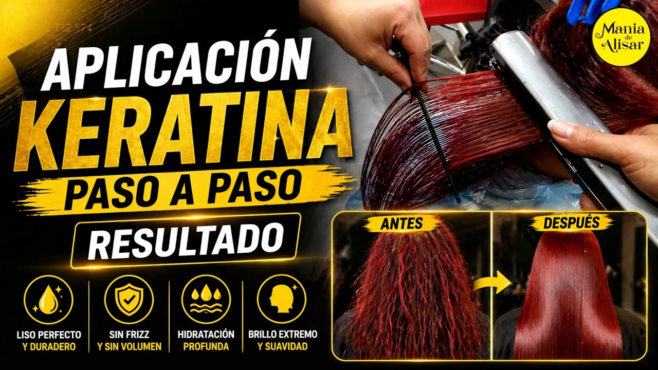 APLICACIÓN KERATINA PASO A PASO, RESULTADO