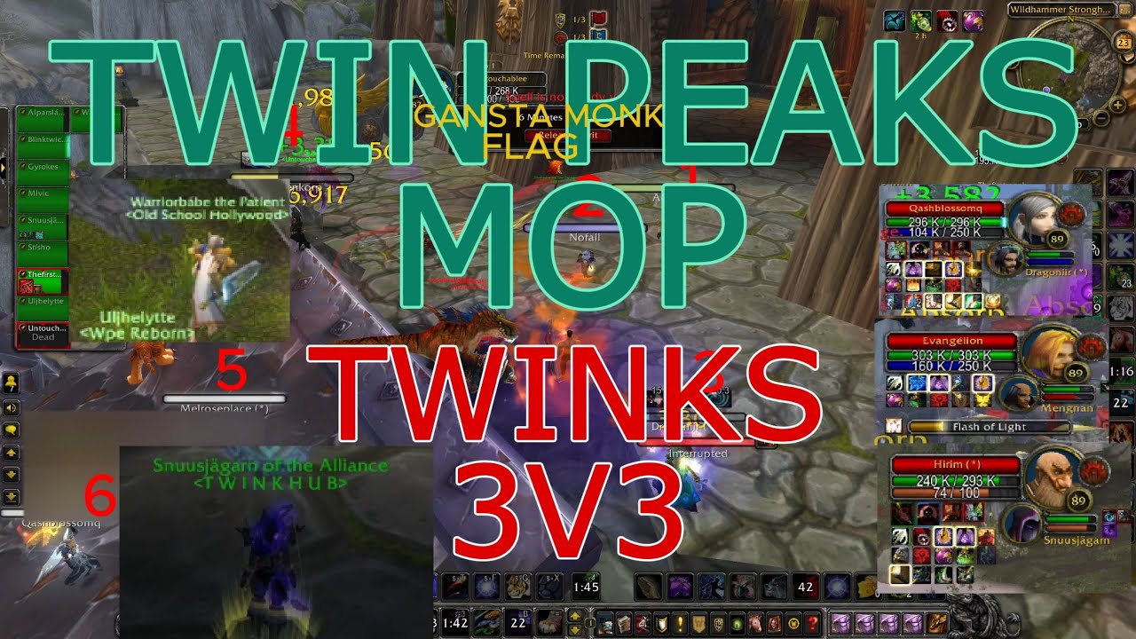 WOW TWIN PEAKS HUNT 87 3V3 UNTOUCHABLEE + WARRIORBÁBE + SNUUSJAGARN VS EVANGÉLION + QASHBLOSSOM + H