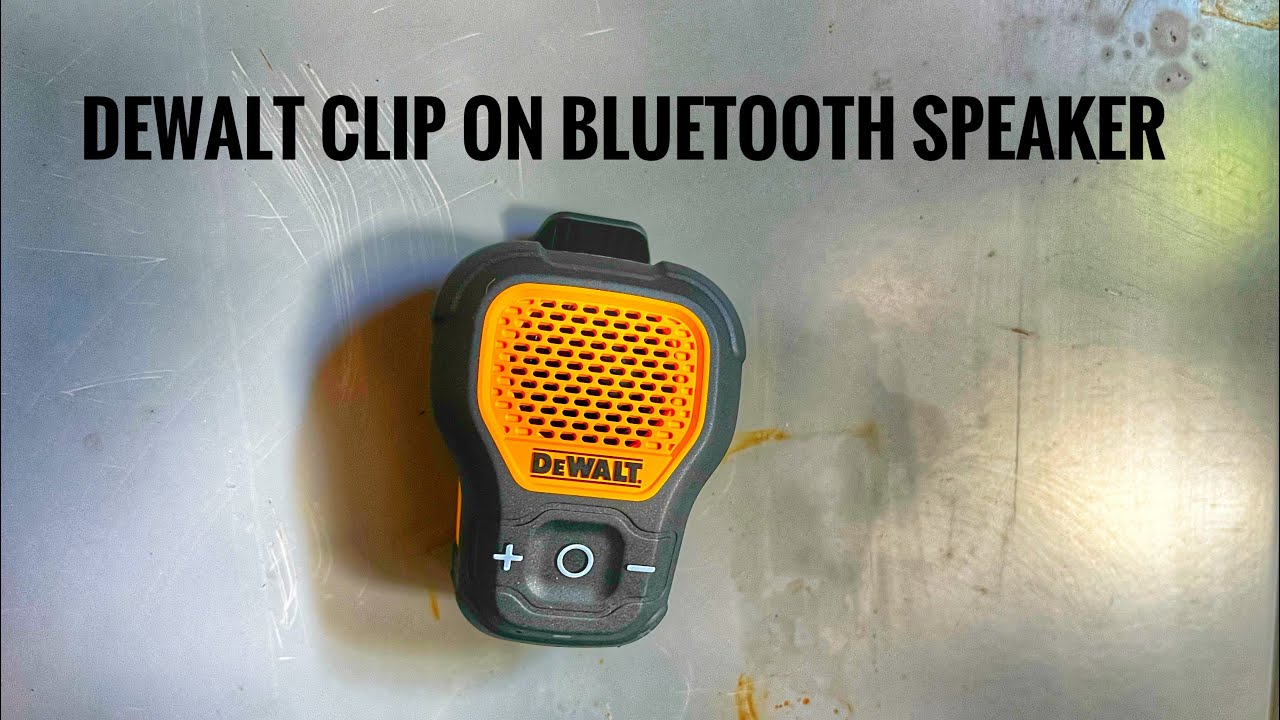 DEWALT Clip On Bluetooth Speaker.