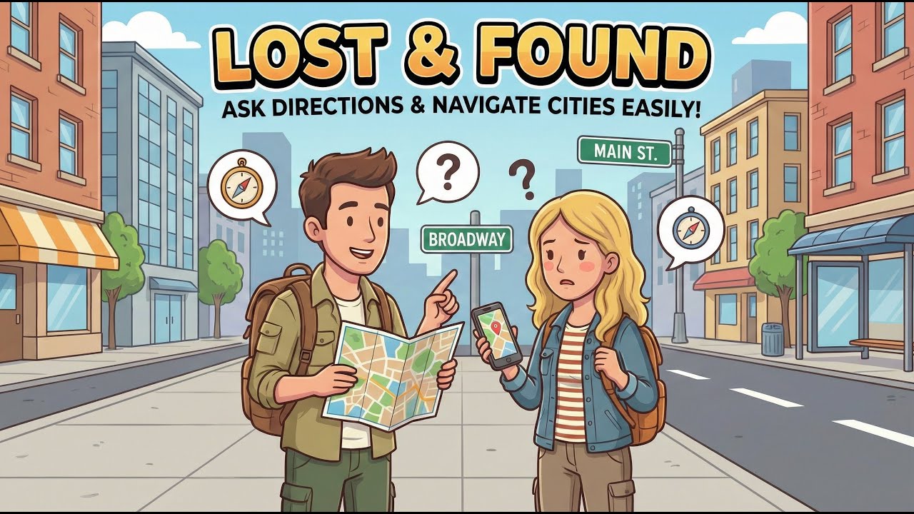 Learn English | Lost & Found Ask Directions and Navigate Cities Easily | English Podcast