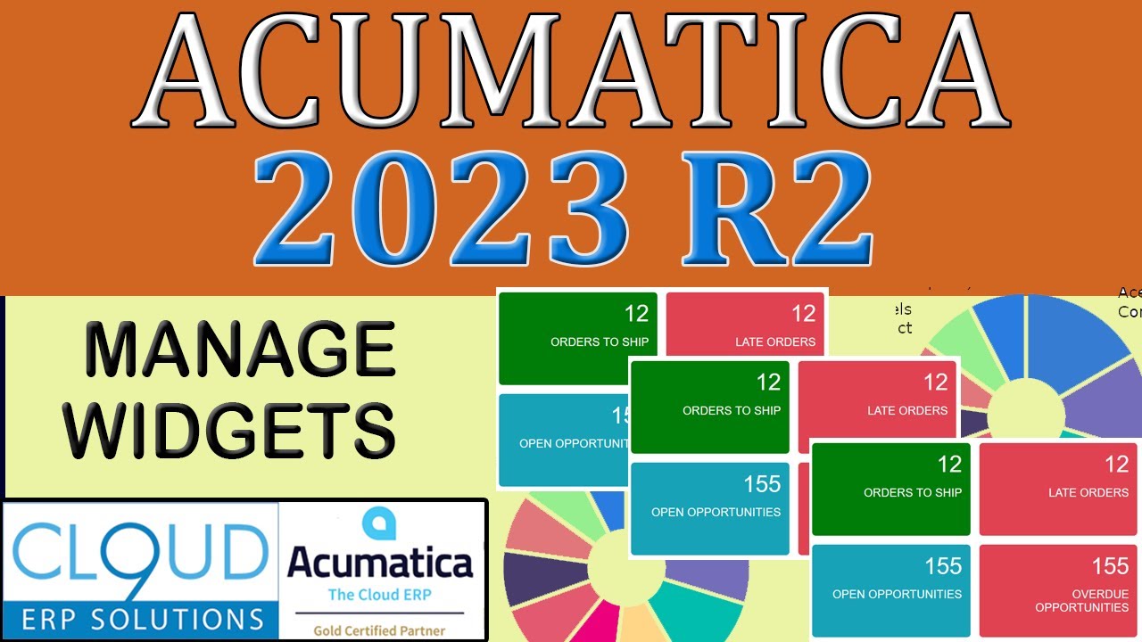 Acumatica 2023 R2 - Managing Dashboard Widgets
