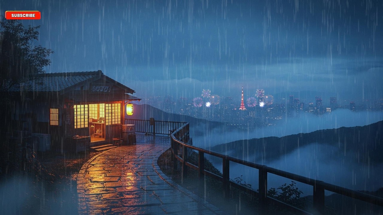 90’s Chill Lofi ☕️ Rainy Study Chillhop Beats for Focus & Relax - Soft Rain For Sleep, Meditation