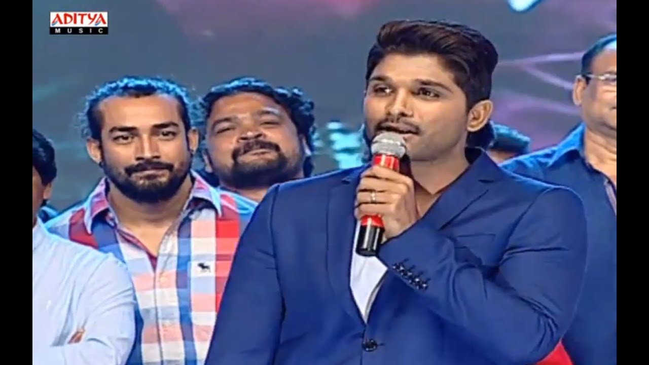 Allu Arjun Speech @ S/o Satyamurthy Audio Launch Live | Trivikram, Samantha | Aditya Music Telugu