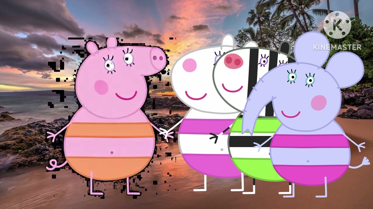 Mummy Pig Pregnancy Swimming Costume Welcome Baby Evie Seja Bem-vinda Evie Pig 2026