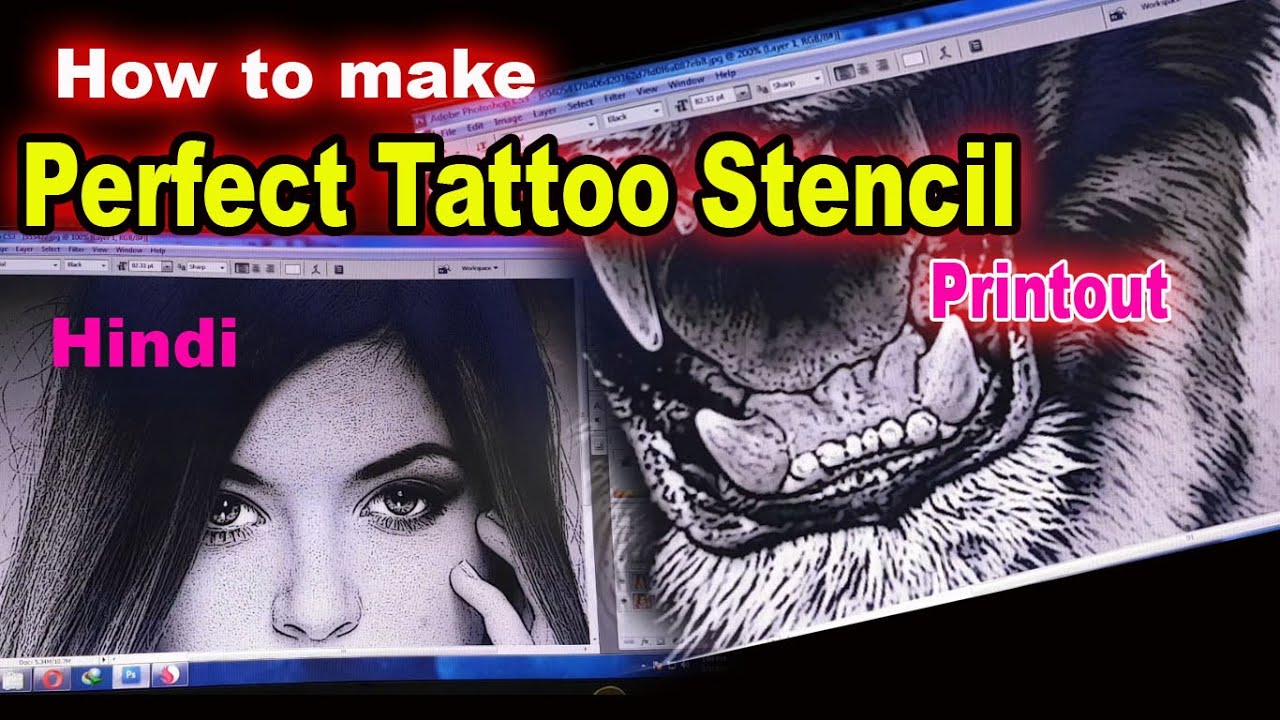 How to Make Perfect Tattoo  Stencil Printout
