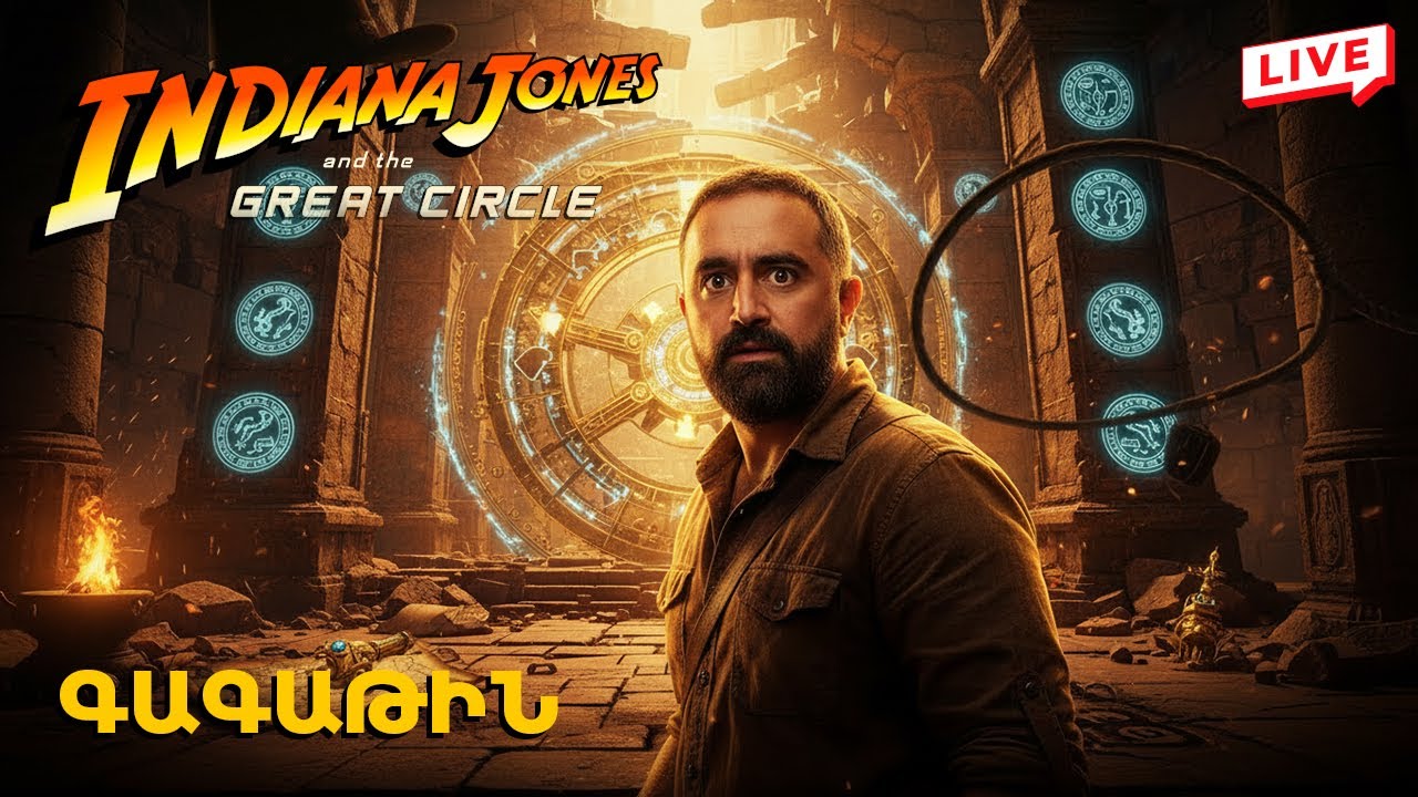 Հասնում եմ ժայռի գագաթին 🗺️ Խաղում եմ Indiana Jones And The Great Circle ✨ Հայերեն 🇦🇲 🔴 LIVE