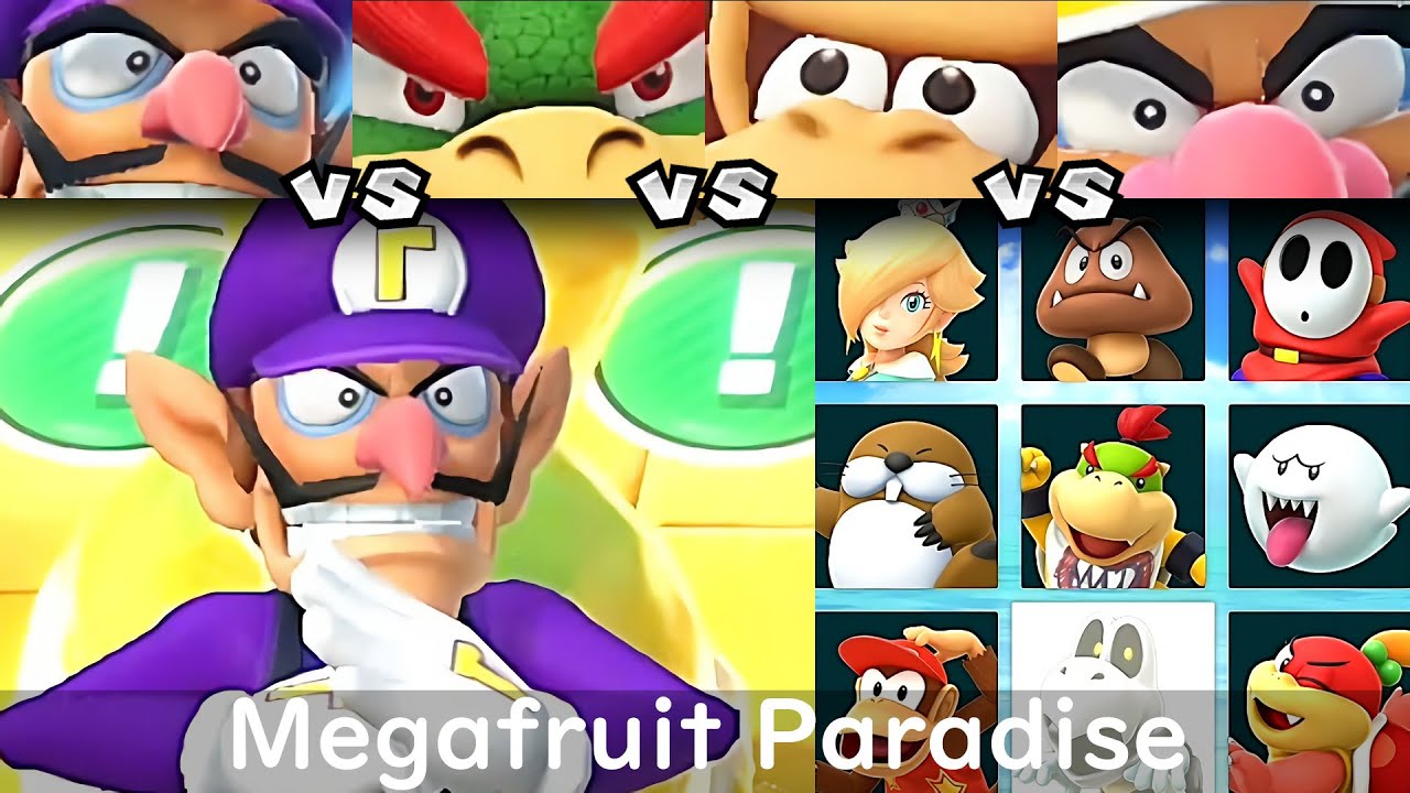 Super Mario Party Waluigi vs Bowser vs Donkey Kong vs Wario #30