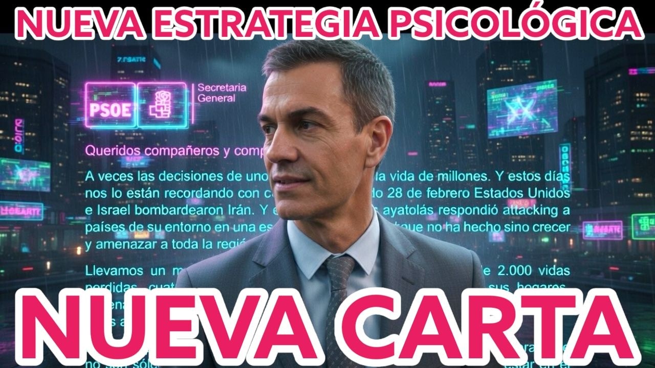 📛 Pedro S&aacute;nchez env&iacute;a NUEVA CARTA futurista &iquest;Qu&eacute; intenci&oacute;n OCULTA y qu&eacute; t&eacute;cnica psicol&oacute;gica ESCONDE?