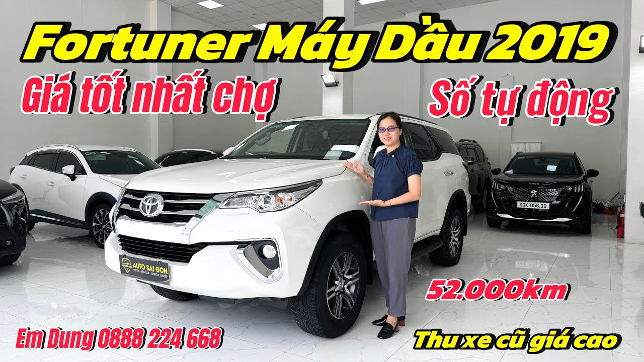 Toyota Fortuner 2019 máy dầu xe 7 chỗ giá rẻ bền tiết kiệm|Thu mua ô tô cũ Tphcm