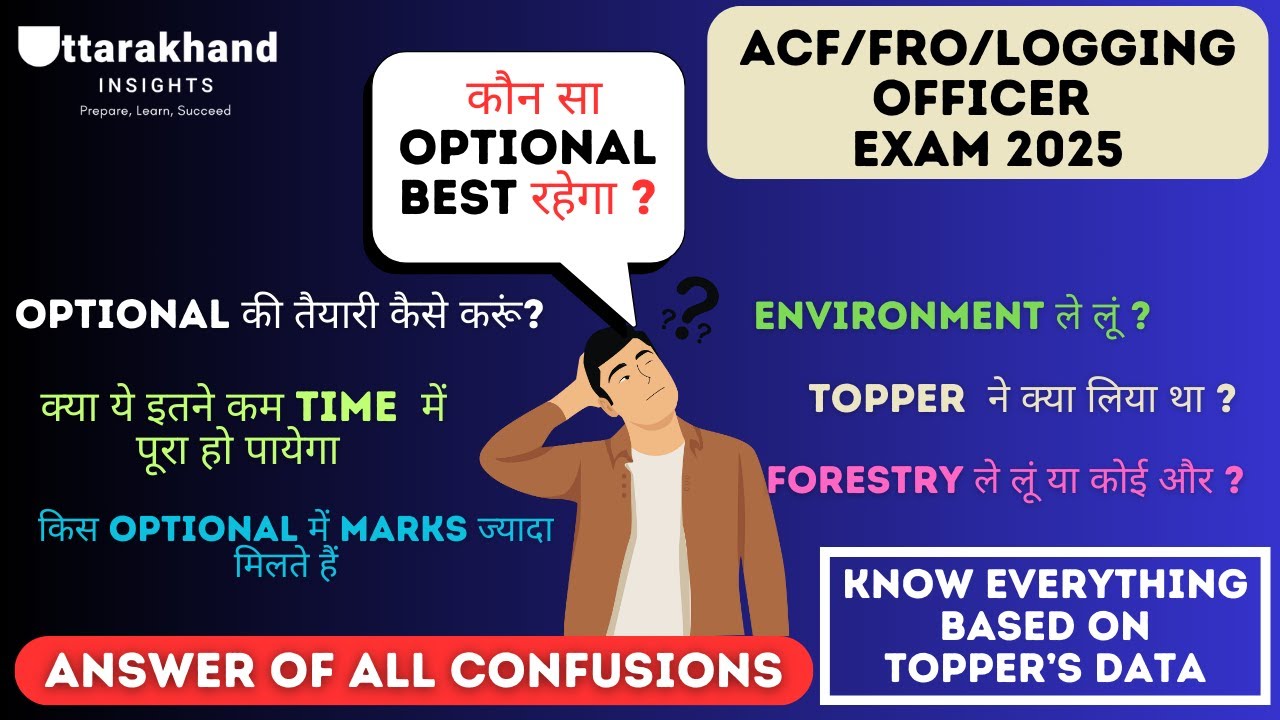 BEST OPTIONAL | ACF | FOREST RANGER | LOGGING OFFICER | UKPSC | PCS | UTTARAKHAND | FRO