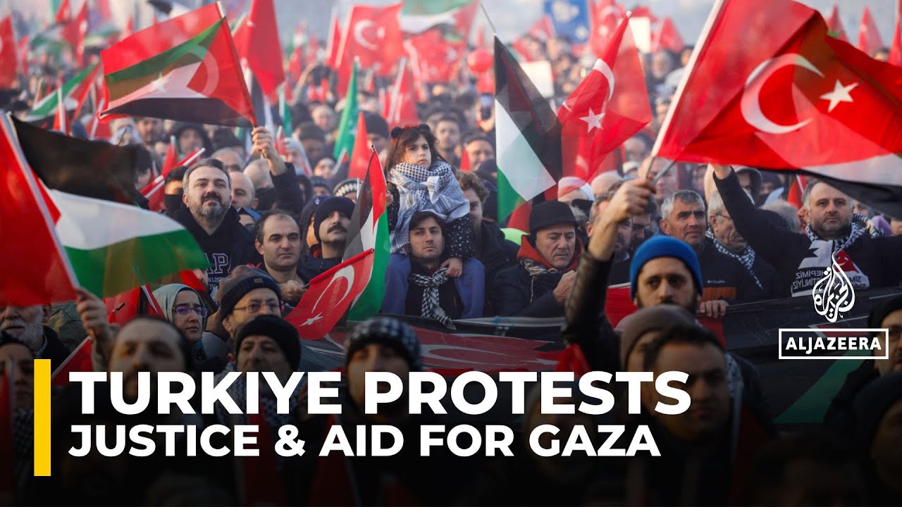 Thousands march in Istanbul to protest Israel’s genocide in Gaza, humanitarian crisis