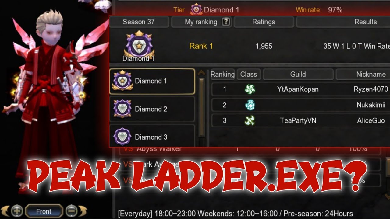 Road to Diamond 1 #1 Ripper ladder pvp.exe? || DN Sea