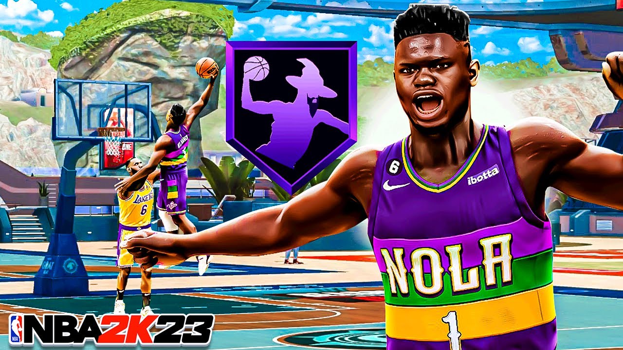 ZION WILLIAMSON BUILD + HOF AERIAL WIZARD BADGE & 99 DRIVING DUNK (NBA 2K23)