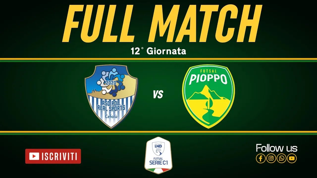 FULL MATCH - Real Sport VS Pioppo Futsal - SERIE C1 25/26 - 12°Giornata - #sports #futsal #explore