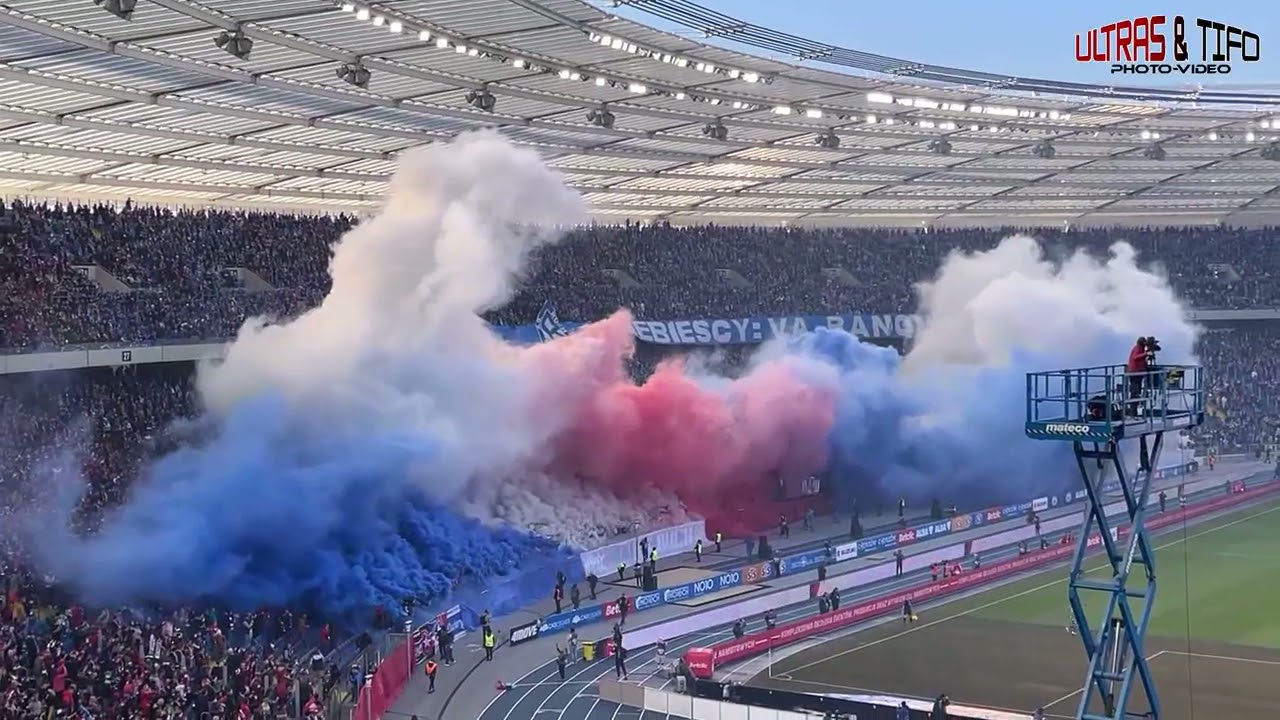 PL: Ruch Chorzów - Wisła Kraków [Doping, piro]. 2025-02-22
