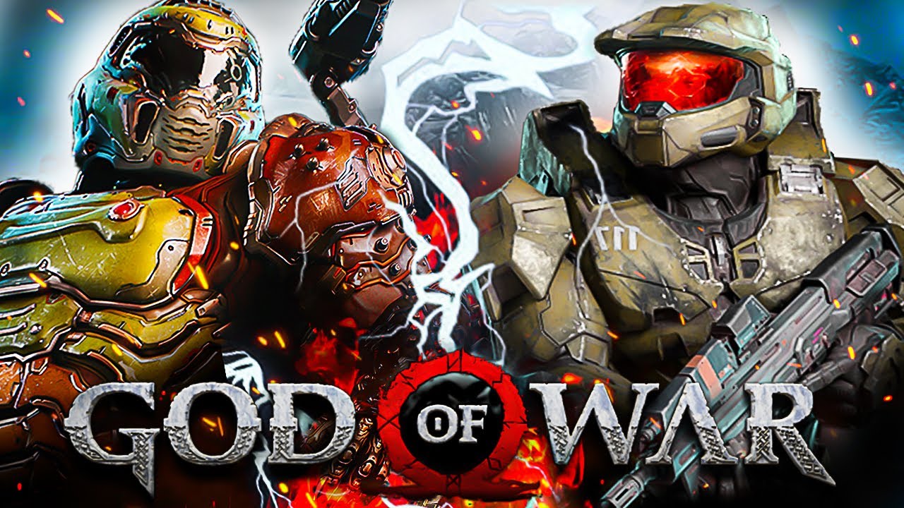 Doom Slayer Vs Master Chief - Ultimate Match up in GOD OF WAR