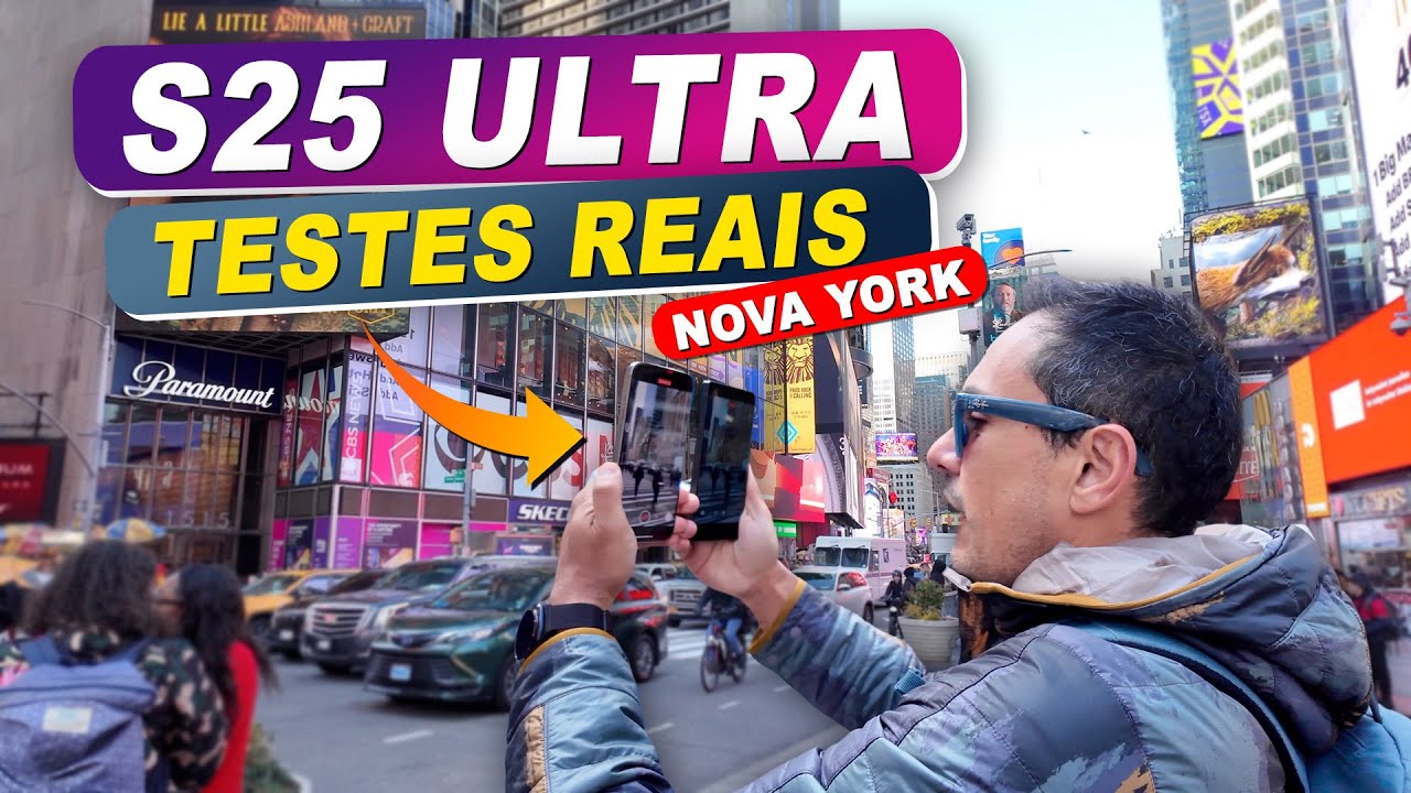 Galaxy S25 Ultra em Nova York! ELE É INCRÍVEL, mas tem problemas #macmasi #galaxys25ultra