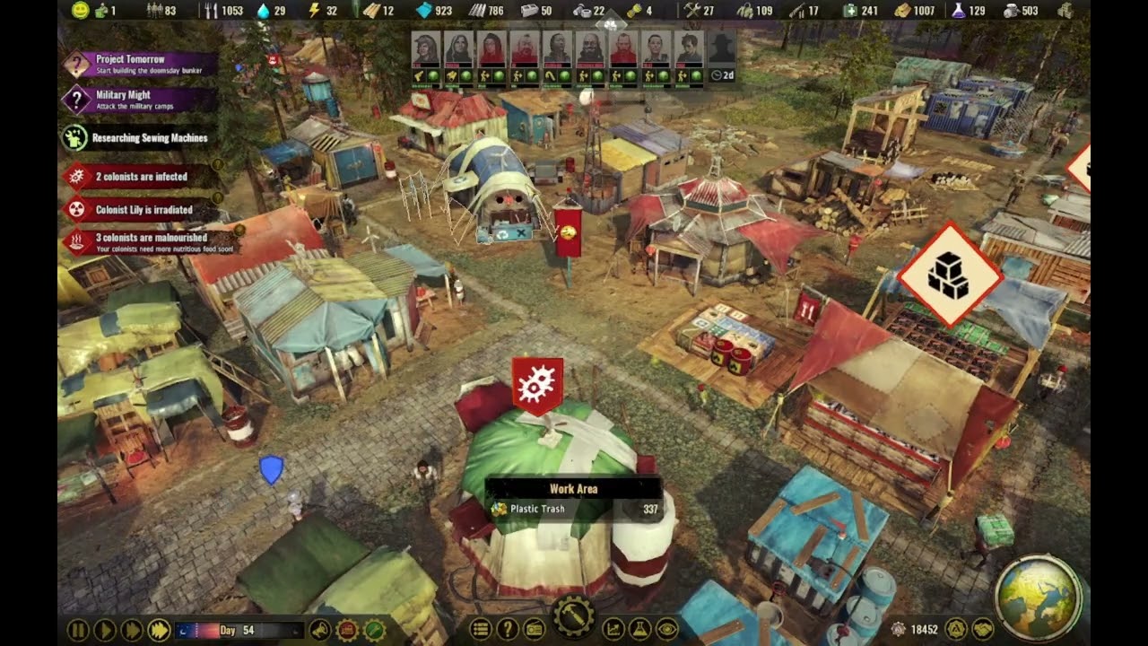 Building Phase 1 of the Doomsday Bunker in Surviving the Aftermath