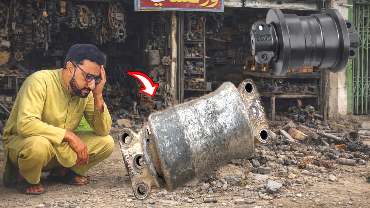 Amazing Excavator Chain Roller Rebuild | Fully Damaged to Like New