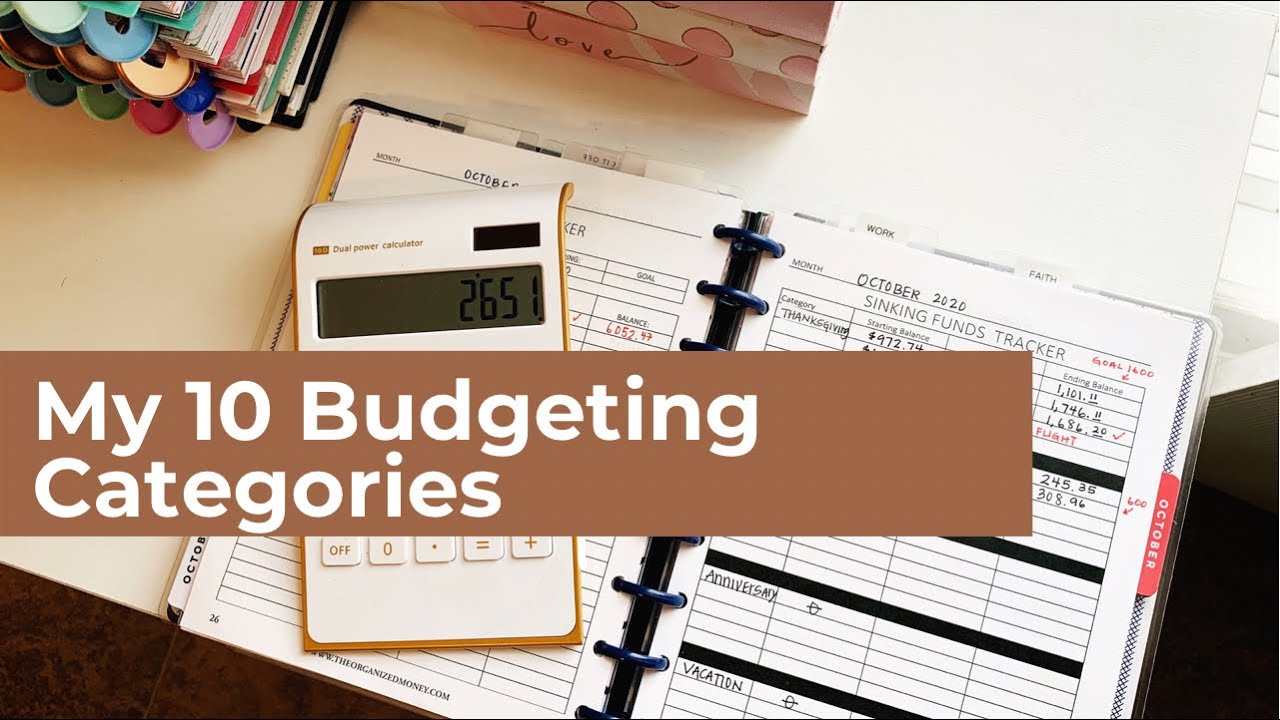 My 10 Budgeting Categories