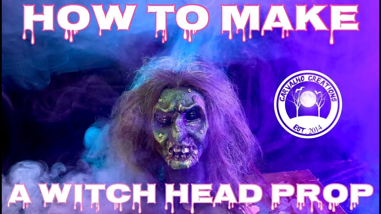 How to Make a Witch Head Prop for Halloween