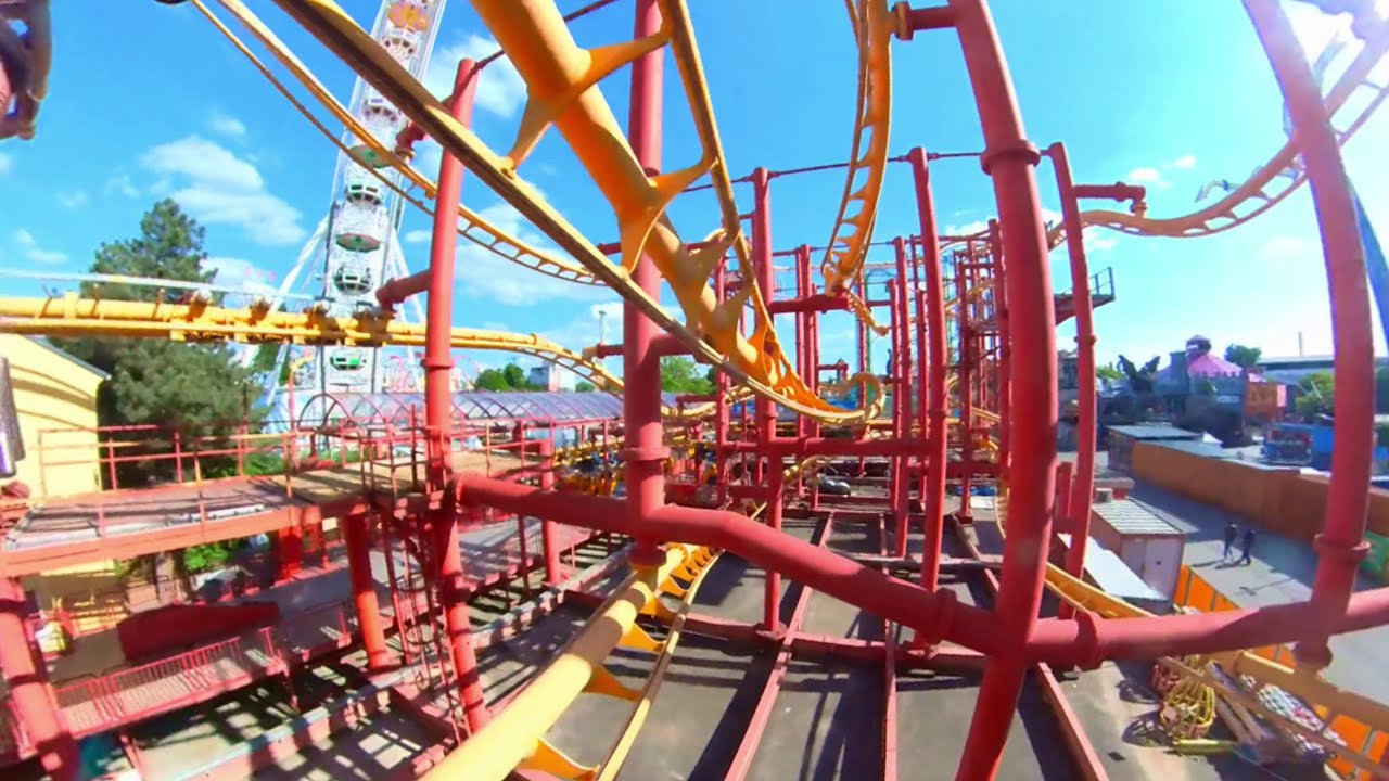 Volare (Flying Coaster) - Stabilized Onride (Day) - Wiener Prater, Vienna, Austria 2025