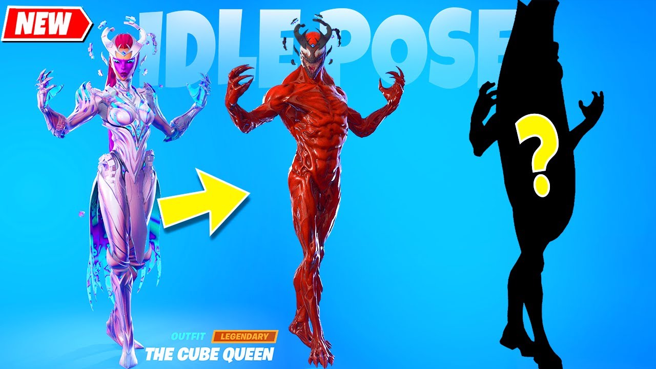 What Happens If Venom & Carnage uses The Cube Queen Pose in Fortnite? シ