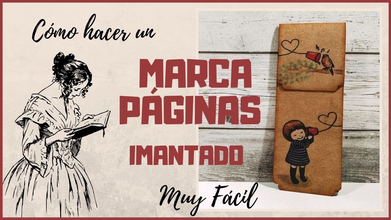 📚 Cómo hacer un MARCAPÁGINAS IMANTADO📚 |MUY FÁCIL|