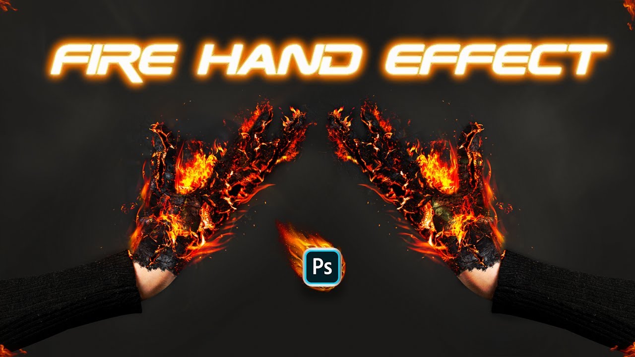 Create a Realistic Fire Burning Hand Effect in Photoshop | Step-by-Step Tutorial