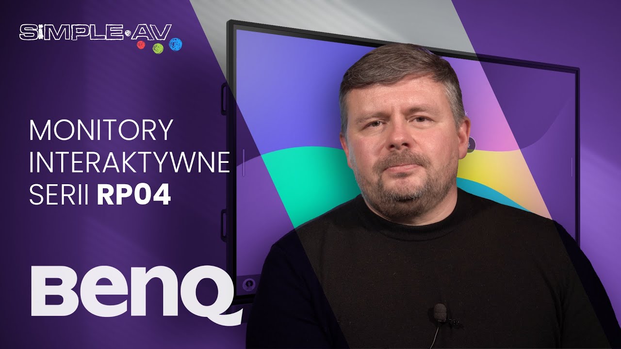 SimpleAV | BenQ - monitory interaktywne 4K z serii RP04