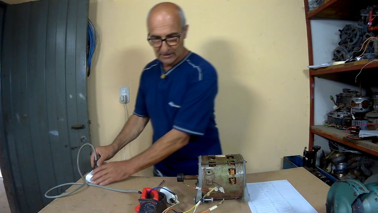 Conexionado de Motor de Lavadora 5 cables / Wiring of 5 Wire Washer Motor