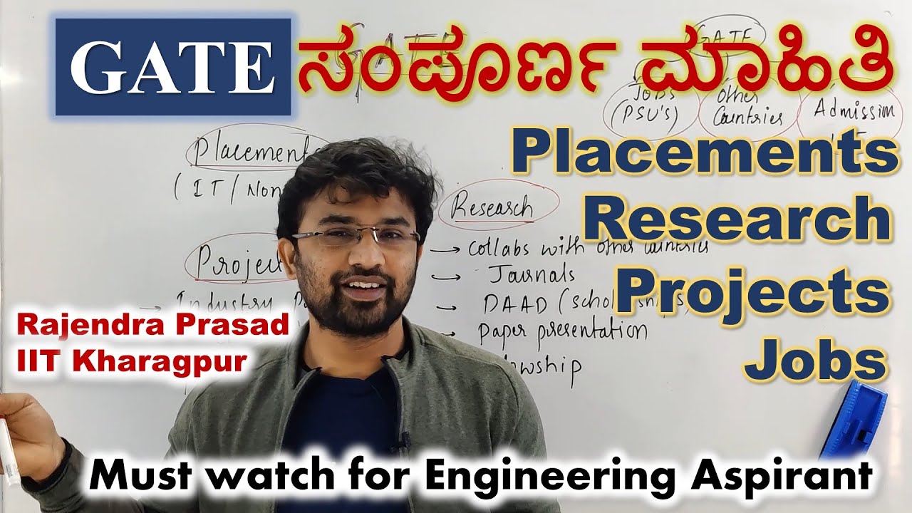 GATE Complete Information in Kannada | Placements, Jobs, Research, Projects