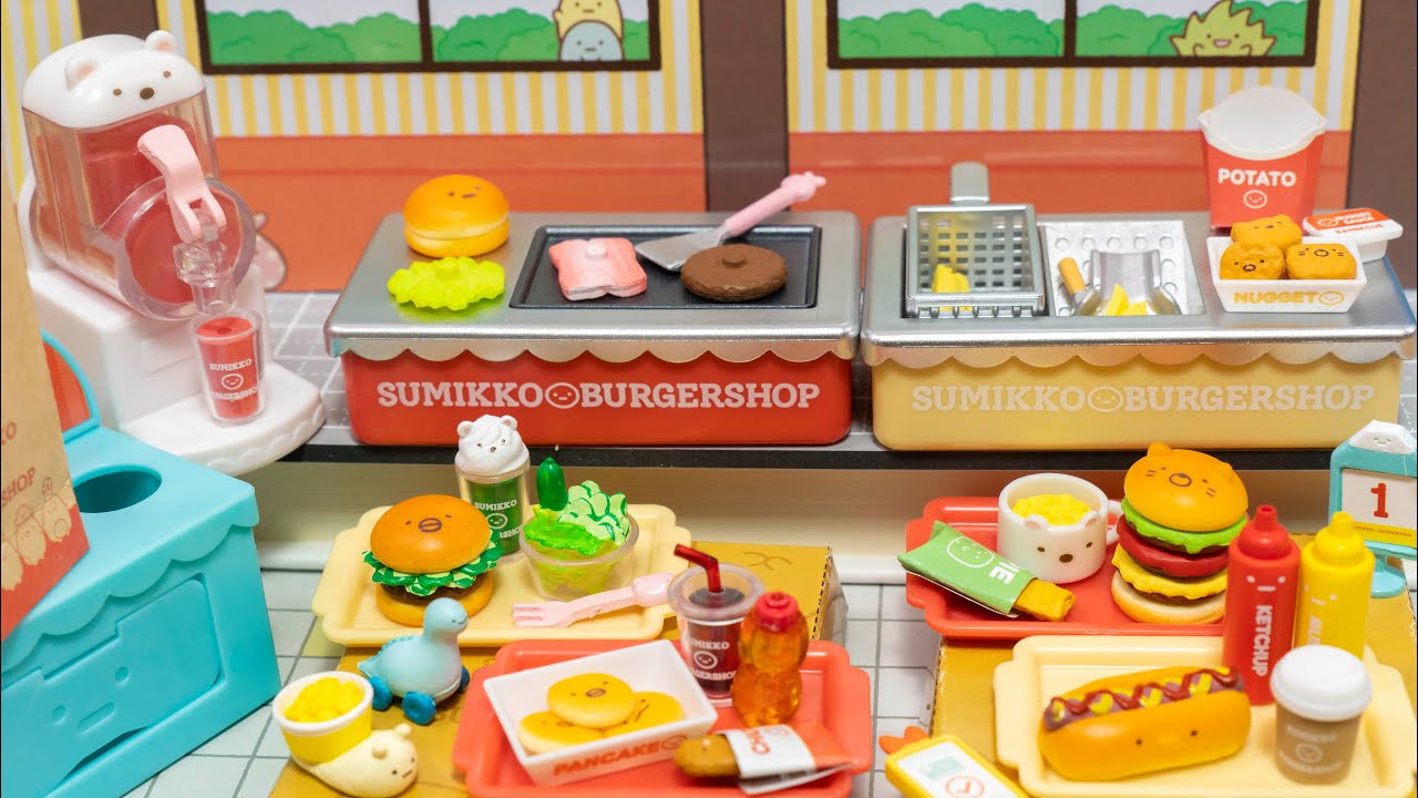 【リーメント すみっコぐらし】 バーガーショップ Sumikko Gurashi Burger shop [Miniature Toy]