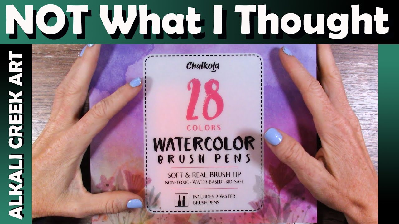 Why WATERCOLOR When They Don't Watercolor?  Trying Chalkola Watercolor Brush Pens.