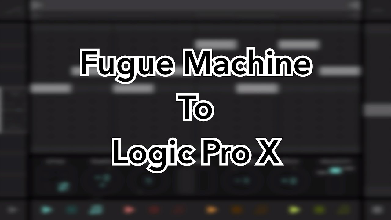 Fugue Machine to Logic Pro via Bluetooth Midi (IPAD and IPHONE)