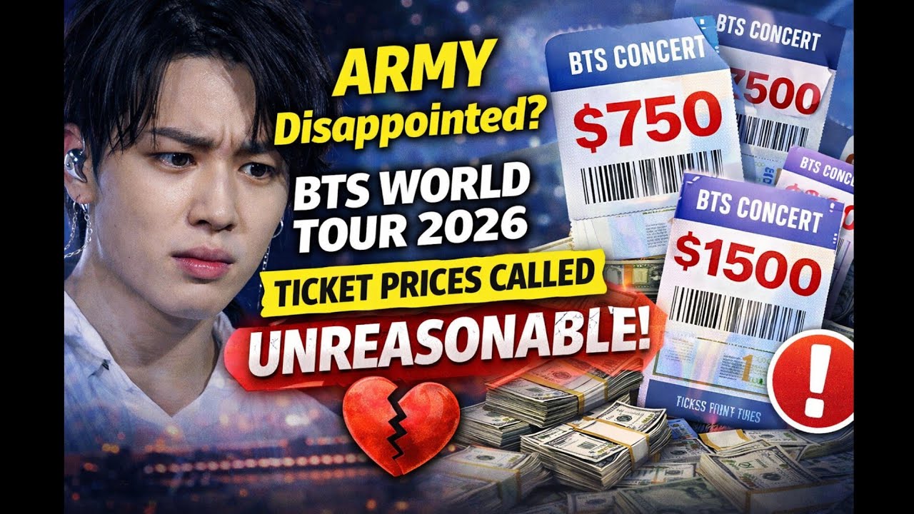 💔 ARMY Disappointed? BTS World Tour 2026 Ticket Prices Called Unreasonable!
