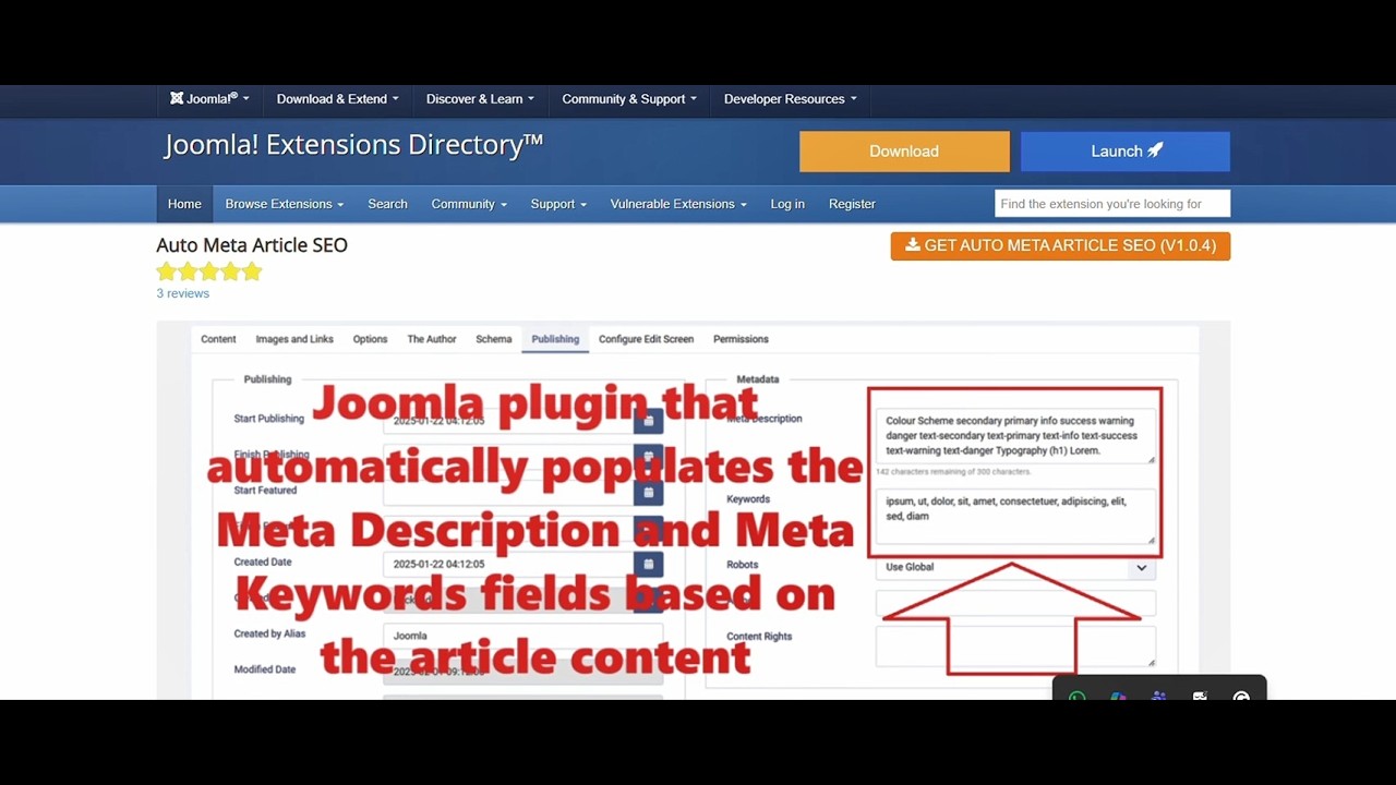 How to make your Joomla SEO friendly that will automatically generate meta description and keywords