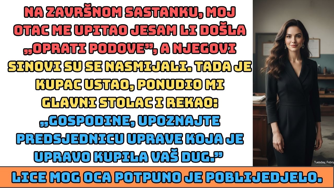 „Potpiši, bezvrijedna si” — Otac me prisilio da prodam dionice za 10 € — Pa sam kupila cijelu tvrtku