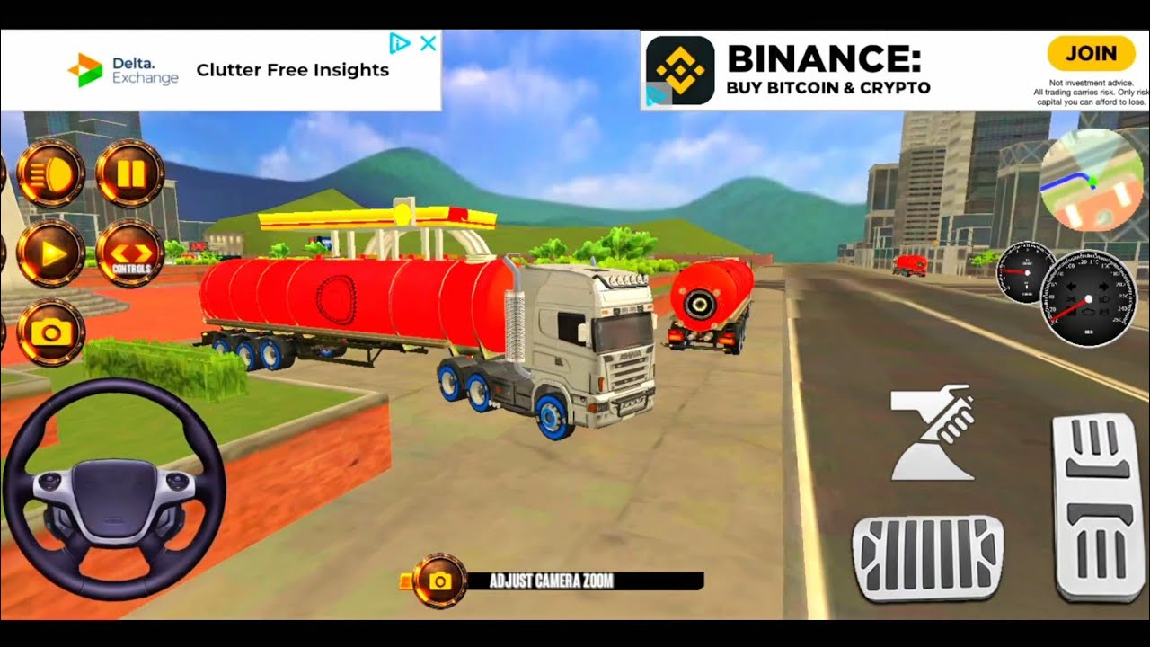 टैंकर ट्रक वाला गेम 🎮🎯{ Tanker Track games }#truck #gaming #gadiwalagame #india