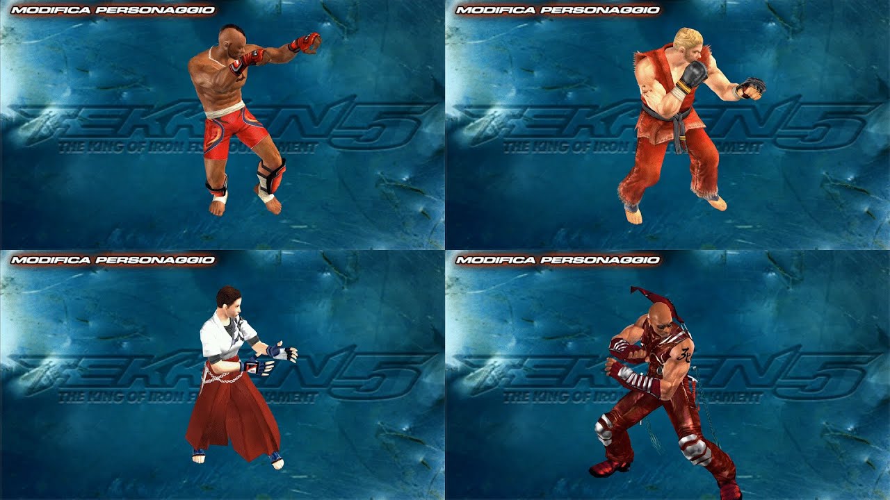 Tekken 5 - Unused hairstyles!