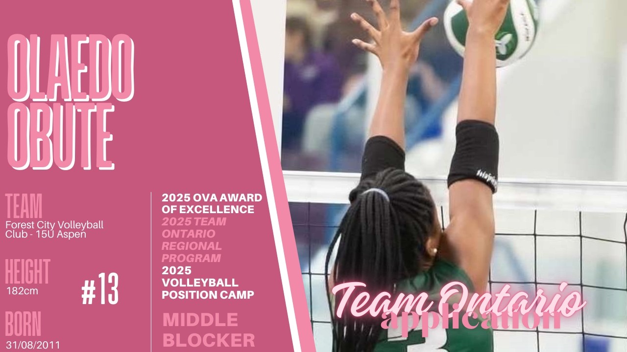Team Ontario White | 2026 Application Video | Ola Obute