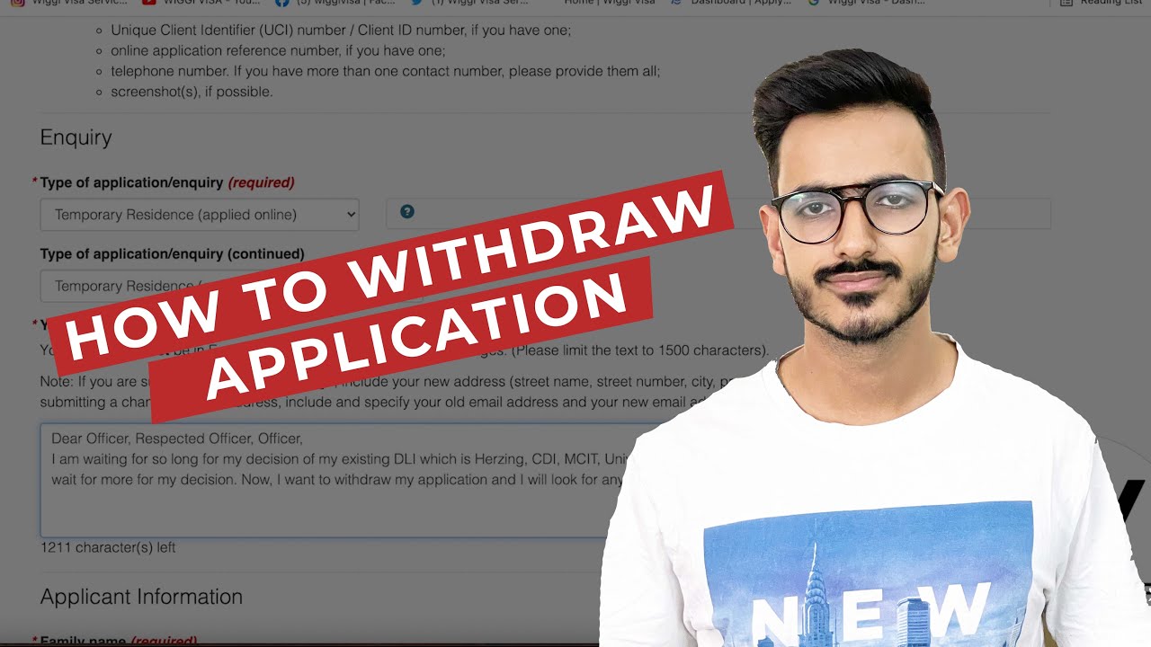 How to WITHDRAW STUDENT VISA APPLICATION !!!