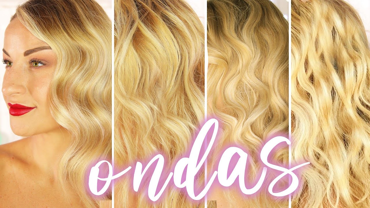 CÓMO HACER 4 TIPOS DE ONDAS con UNA MISMA plancha cualquiera SUPER FÁCIL Y SENCILLO | La shatunga