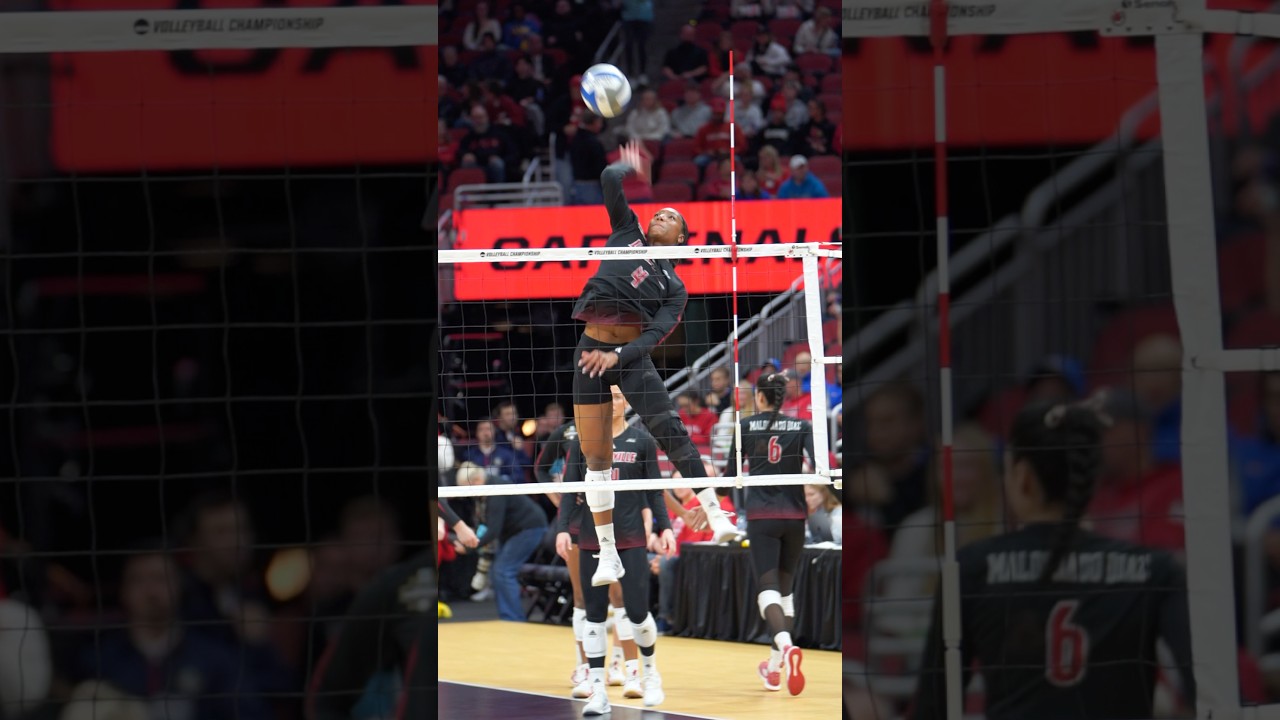 Head and shoulders above the net! - Louisville Volleyball hitting lines